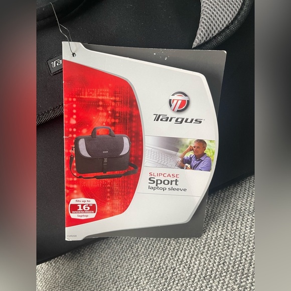 Targus Black and Gray Laptop Bag with Front Flap Closure - Picture 3 of 16